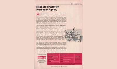 Need an Investment Promotion Agency