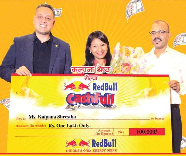 Kalpana Wins Rs 100,000 under ‘Red Bull Cash Full’ Scheme