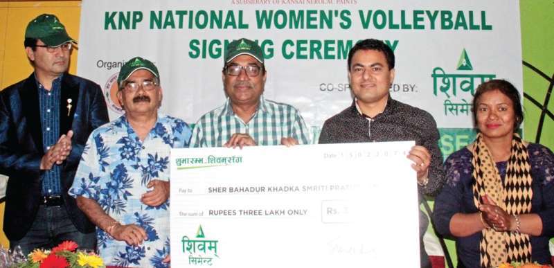 KNP Women Volleyball Gets Support from Shivam