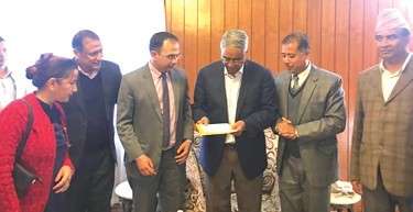 Grameen Bikas Bank Donates Rs 1.5 million to PM Disaster Relief Fund