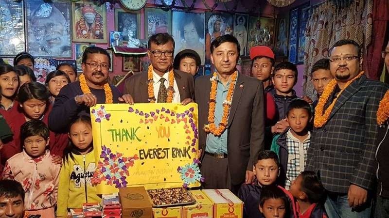 Everest Bank Provides Foodstuff to Children