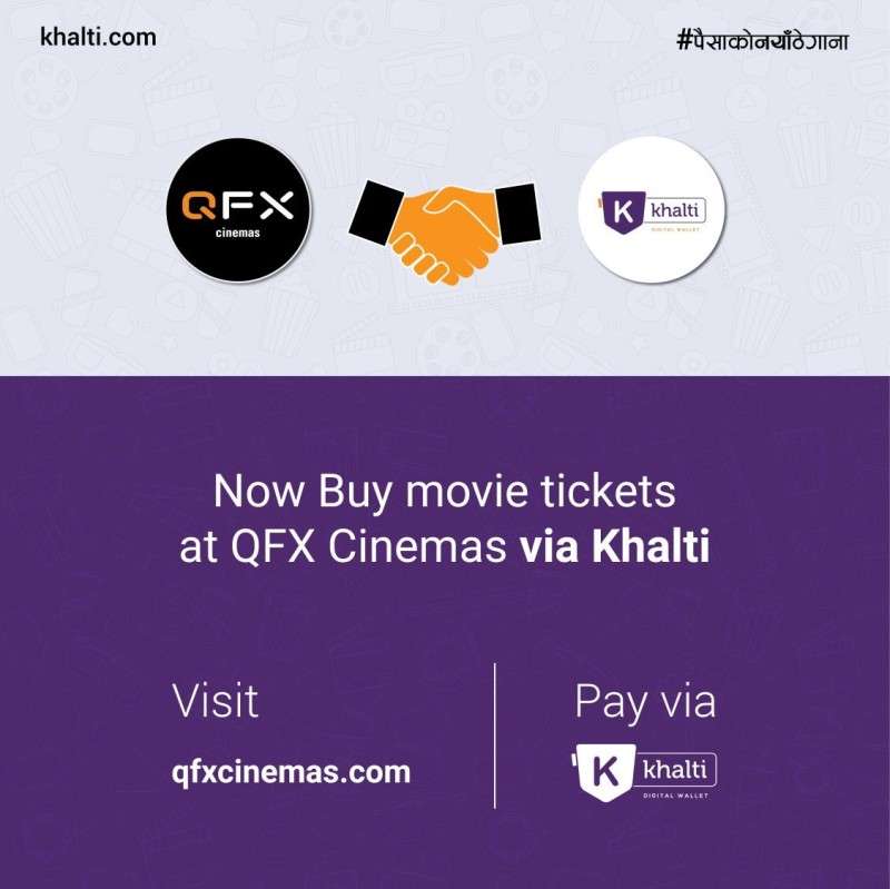 Khalti ties up with QFX Cinemas for Online Movie Ticketing