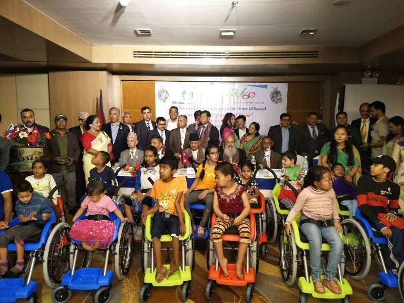 Israeli Embassy donates Wheelchairs to Children with disabilities