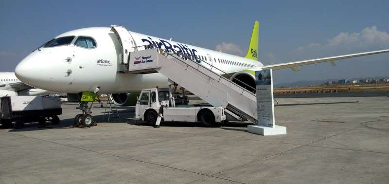 Airbus A220 makes Maiden Landing in Nepal