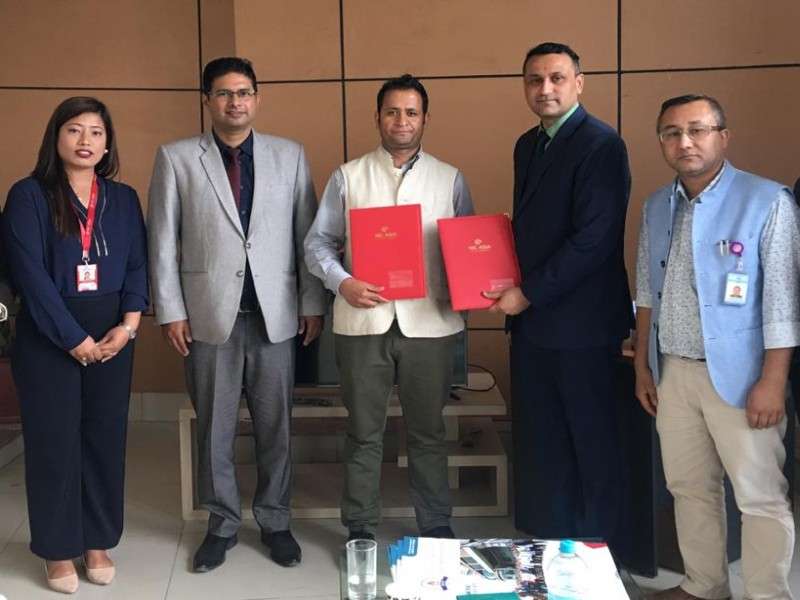 MOU between NIC Asia and HAMS Hospital