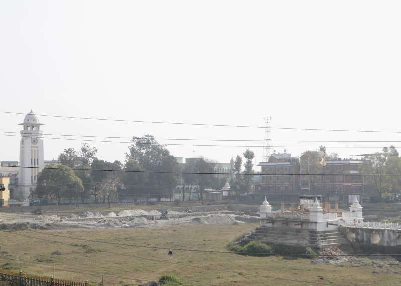 The temple of Ranipokhari in the heart of the capital is undergoing reconstruction following the damages it sustained during the earthquakes of 2015. Photo: Pradip Luitel/Aarthik Abhiyan
