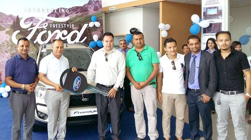 Auto Venture Pvt Ltd, the authorised distributor of Ford motors in Pokhara, has started the sale of Ford's Freestyle in the city from Thursday, May 17. Photo: NBA