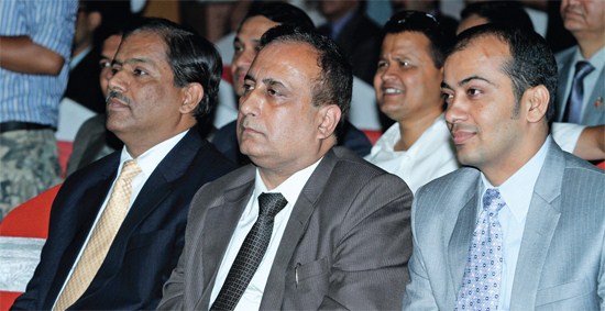 Distinguished guests engrossed to the speech during the Conclave ceremony