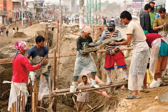Road Expansion work  in Nepal