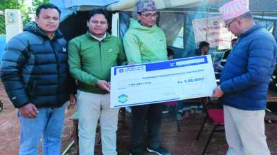 Jyoti Bikash Bank Provides Rs 0.5 Million to Jajarkot Quake Victims