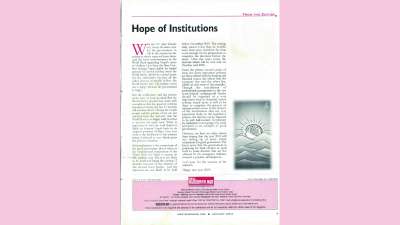 Hope of Institutions