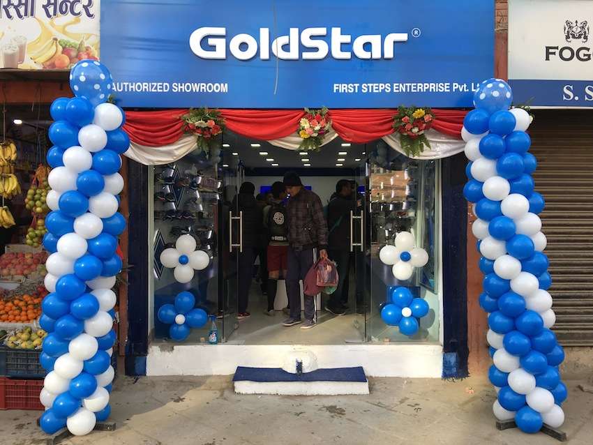 Goldstar Shoes' authorized showrooms at 