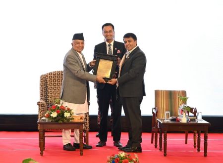 FNCCI President Dhakal Receives Corporate Excellence Award