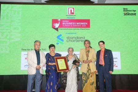 Shyam Badan Shrestha Conferred Lifetime Achievement in Women Entrepreneurship Award