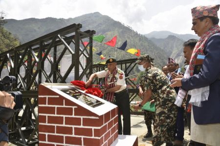 Nepalese Army Opens 1,411 Km Roads, Installs 38 Bailey Bridges