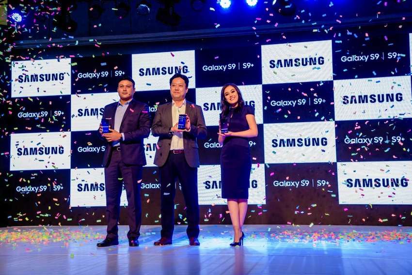 Representatives of Samsung Electronics introduced the Samsung Galaxy S9 and S9+ phones in the Nepali market on Monday, March 12. 