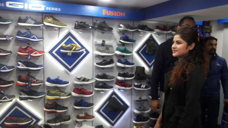 Goldstar’s new authorised showroom which was opened at New Baneshwar on Wednesday. This is the seventh outlet of the popular shoe brand of Nepal, which plans to open 50 showrooms within a year. Photo: NBA